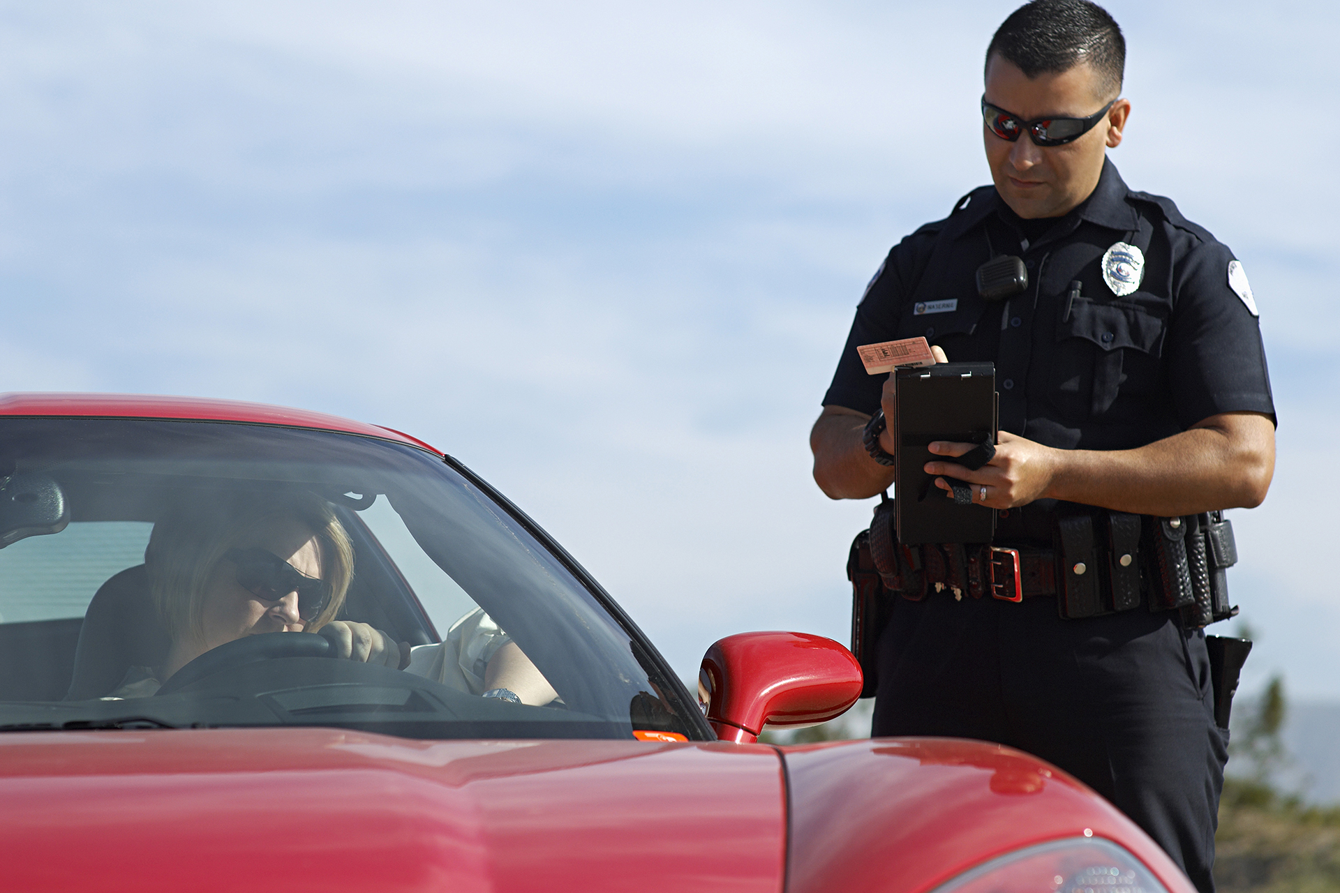 Police Officer Making a Mistake While Issuing Traffic Ticket